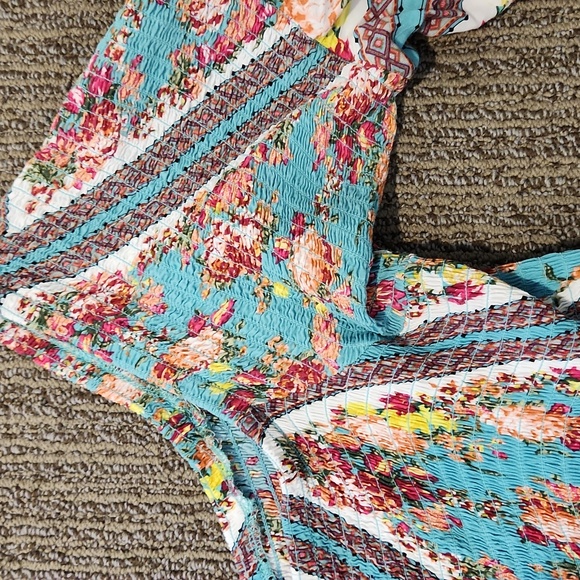 Torrid Smocked Challis Maxi Dress Size 3 - Picture 5 of 16